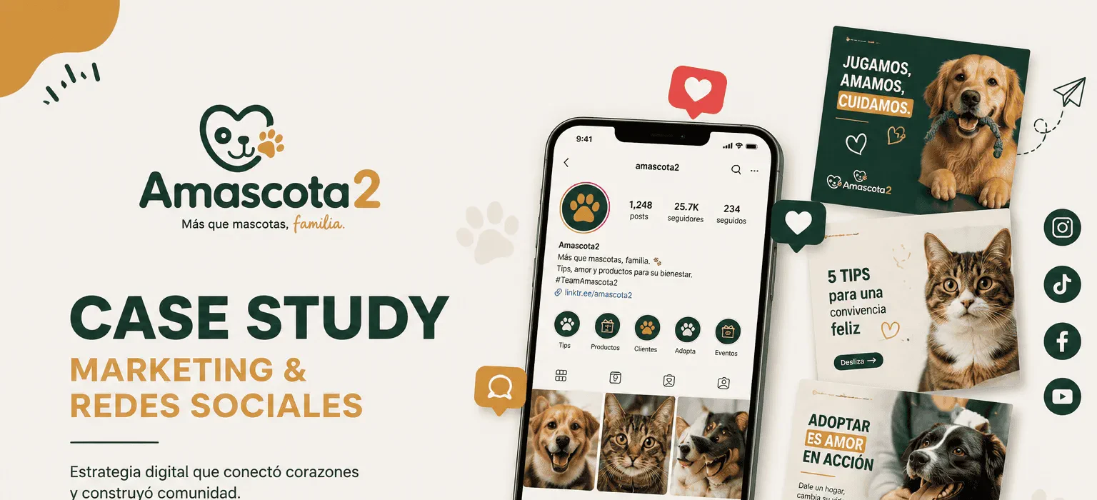 Amascota2: Proyecto real · branding y redes